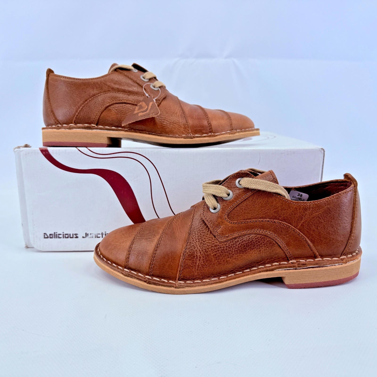 Delicious Junction DJ Mayfield Casual Shoes in Brown Mod UK size 5 - See Details