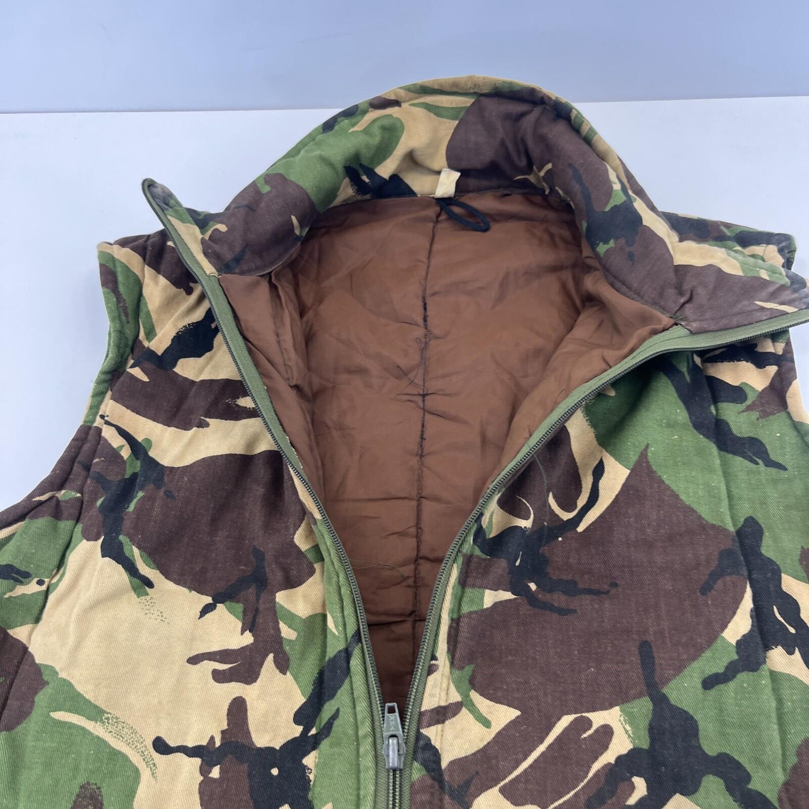 Men's Quilted Body Warmer Green Camo size Large Made in England