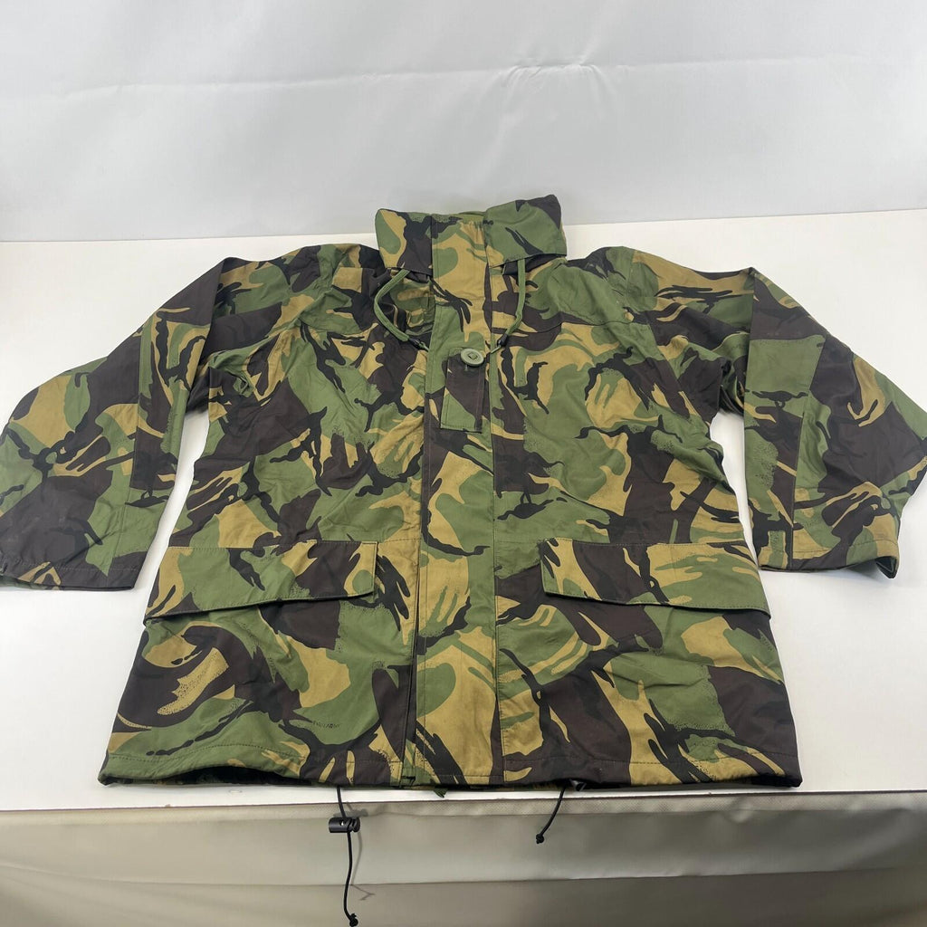 British DPM Camouflage Waterproof Camo Jacket Coat Hooded Surplus 180/104 Large