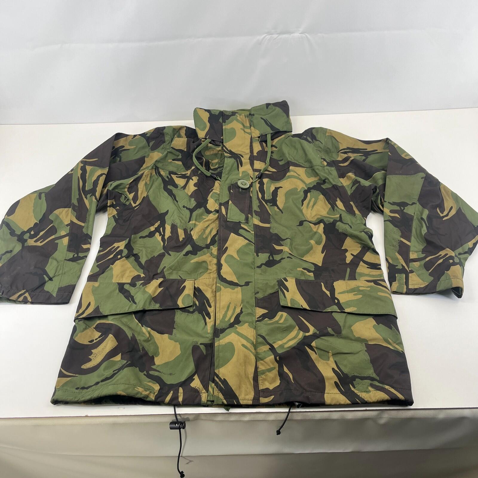British DPM Camouflage Waterproof Camo Jacket Coat Hooded Surplus 180/104 Large