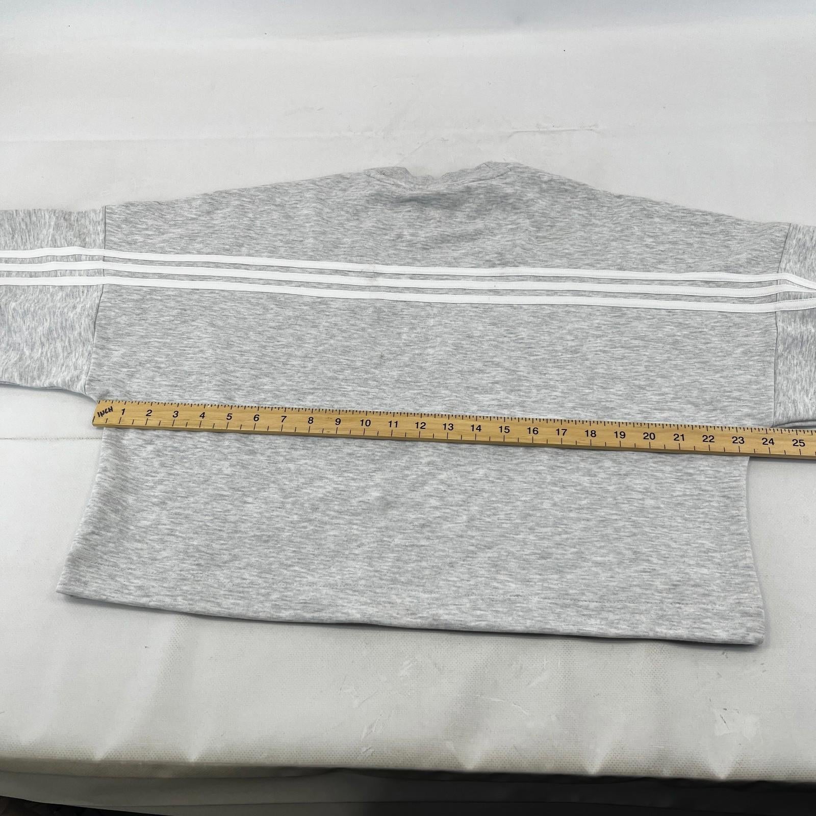 Manchester United Adidas Baggy Cropped Women's Sweatshirt Light Grey size Medium