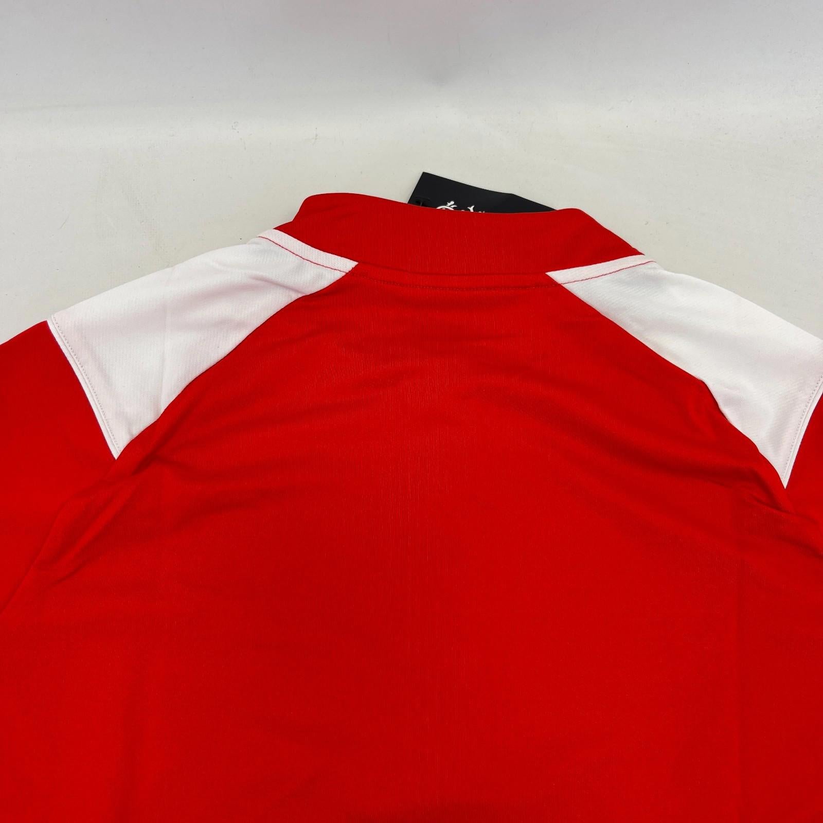 Rangers Castore Match Day Quarter Zip Top Womens size Medium Red Long Sleeve New