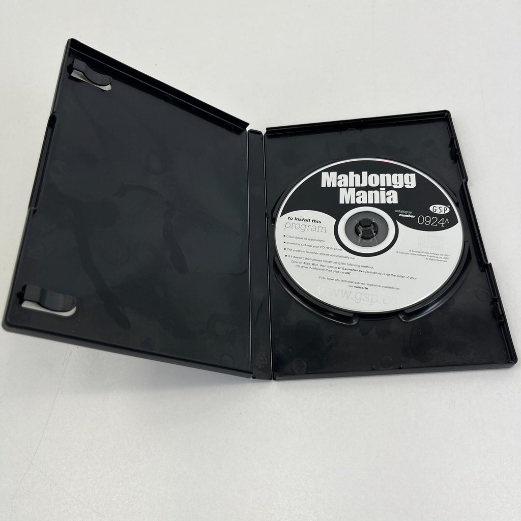 Mahjongg Mania PC CD-Rom - Tile Game - Near Mint Condition