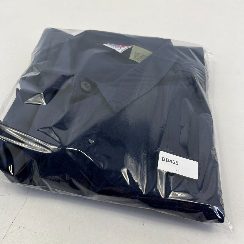 US Navy Chore Jacket Navy Blue Ripstop Workwear size XL-Regular