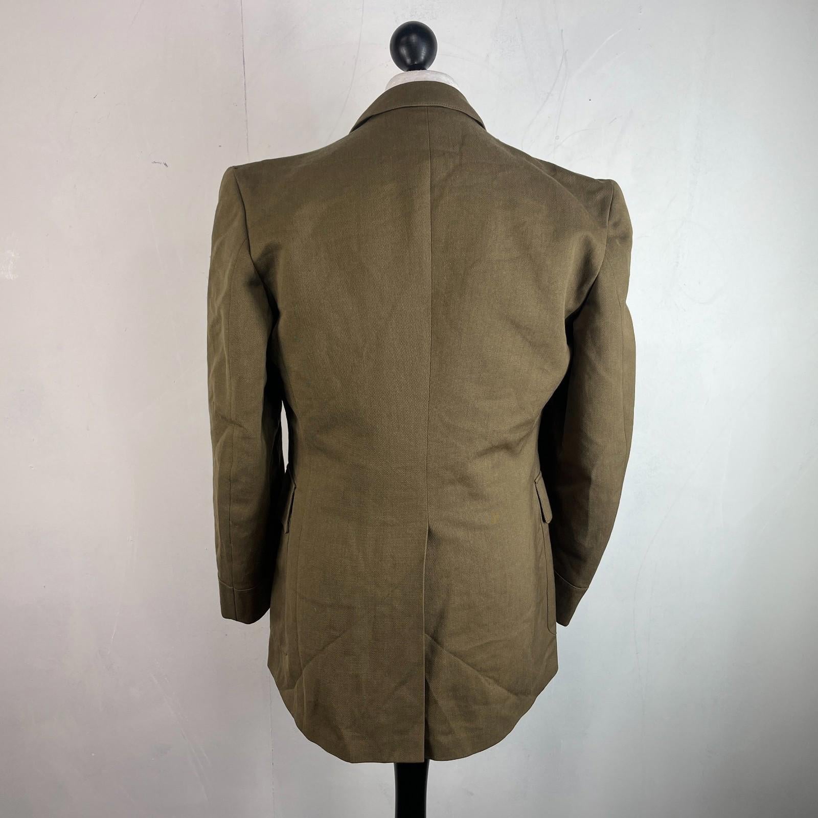 Belgian Army Dress Uniform Jacket Blazer Khaki Brown size Medium