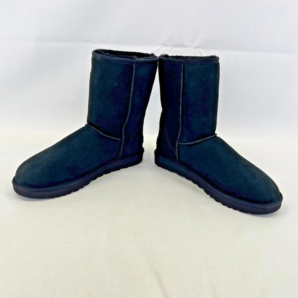 Genuine UGG Classic Short II Boots in Black UK Adult 10.5 Fleece Lined - New