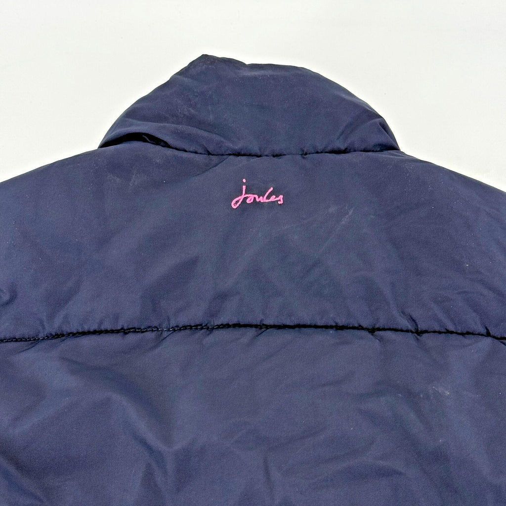 Joules Original Padded Puffer Gilet Vest Women's UK size 8 Navy Blue