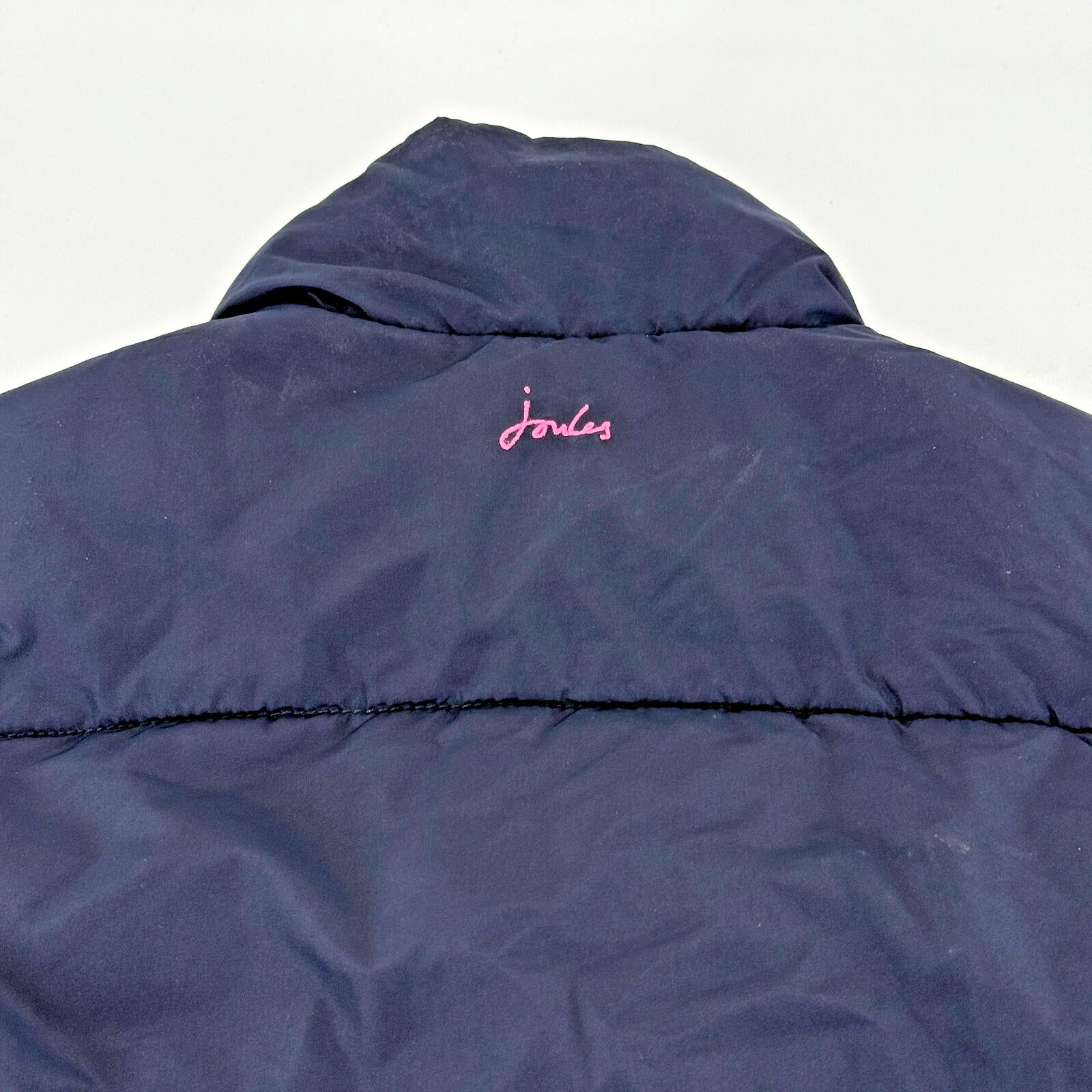 Joules Original Padded Puffer Gilet Vest Women's UK size 8 Navy Blue
