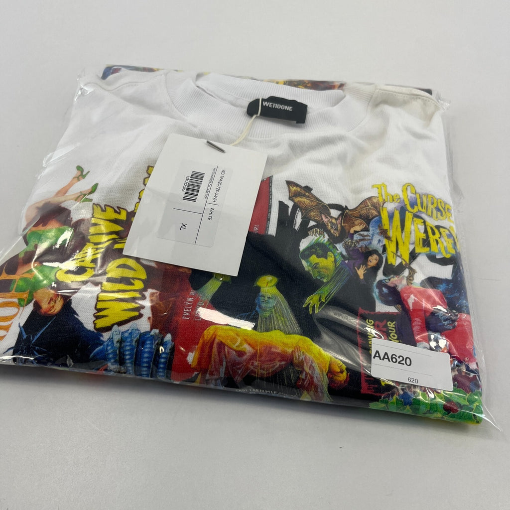 Rare WE11DONE Horror Collage Print Sweatshirt Men's XL Oversized Boxy See Detail