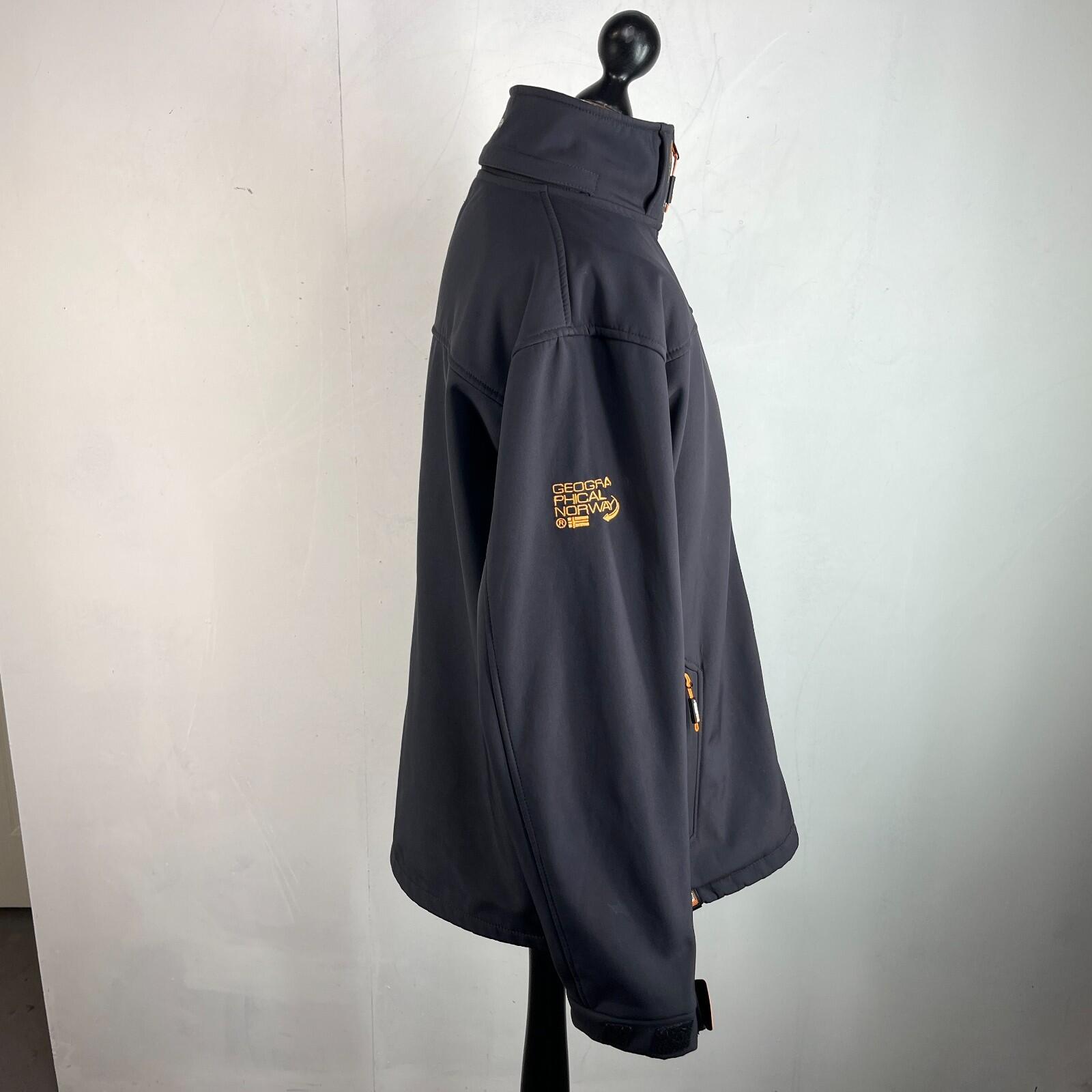 Geographical Norway Men's Softshell Jacket in Black UK size 2XL