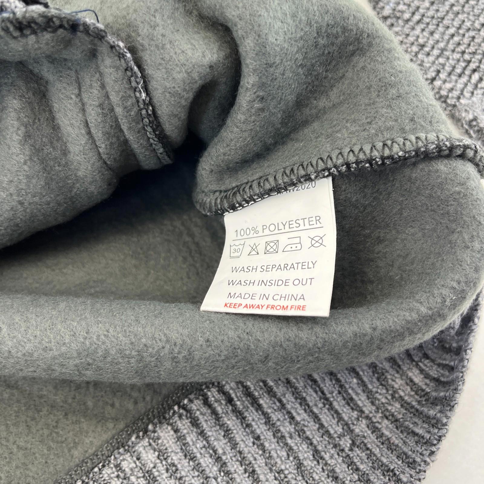 Raphael Valencino Thermal Fleece Lined Jacket Grey Long Sleeve Mens M - New