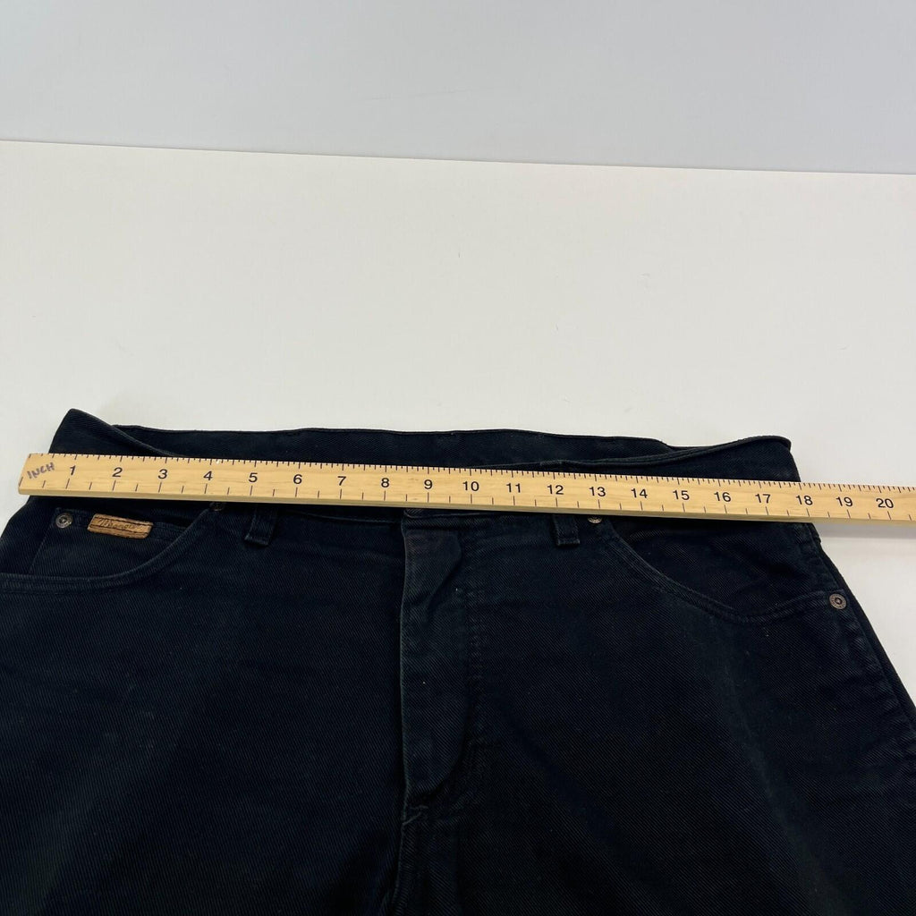 Wrangler Texas Black Denim Jeans Men's Waist 36" Leg 32"
