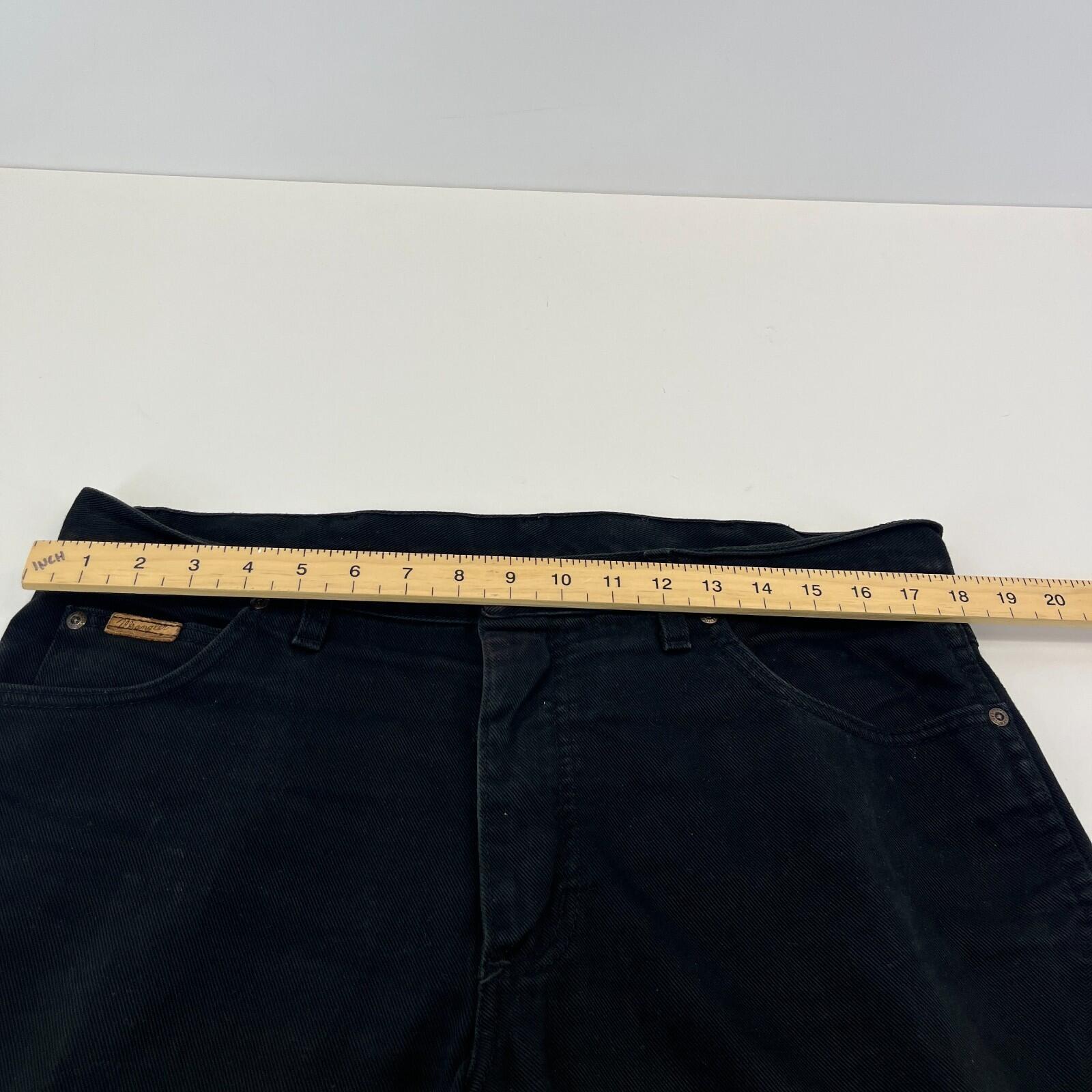 Wrangler Texas Black Denim Jeans Men's Waist 36" Leg 32"