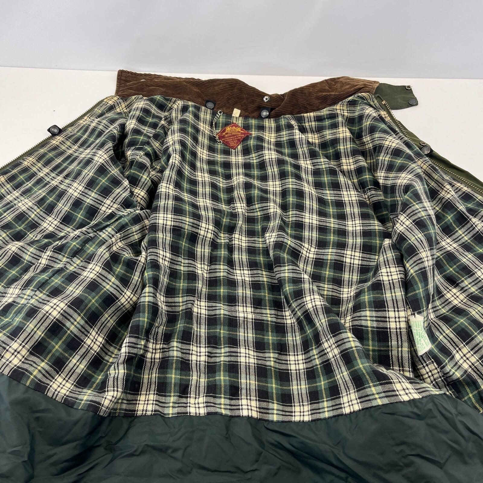 Royal Spencer Mens Wax Hunting/Farming Jacket in Green size Large