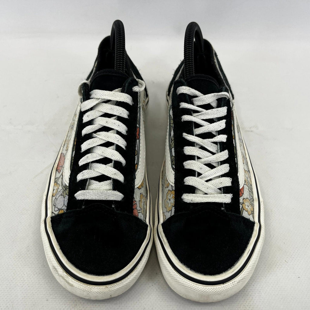 Vans Off the Wall Trainers Floral & Suede Low Top Skate Sneaker UK size 5.5