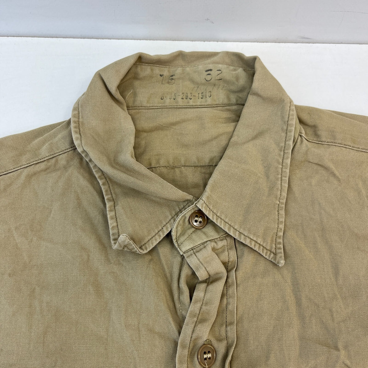 Vintage US Marines USMC Heavy Twill Workwear Shirt Long Sleeve Military size L