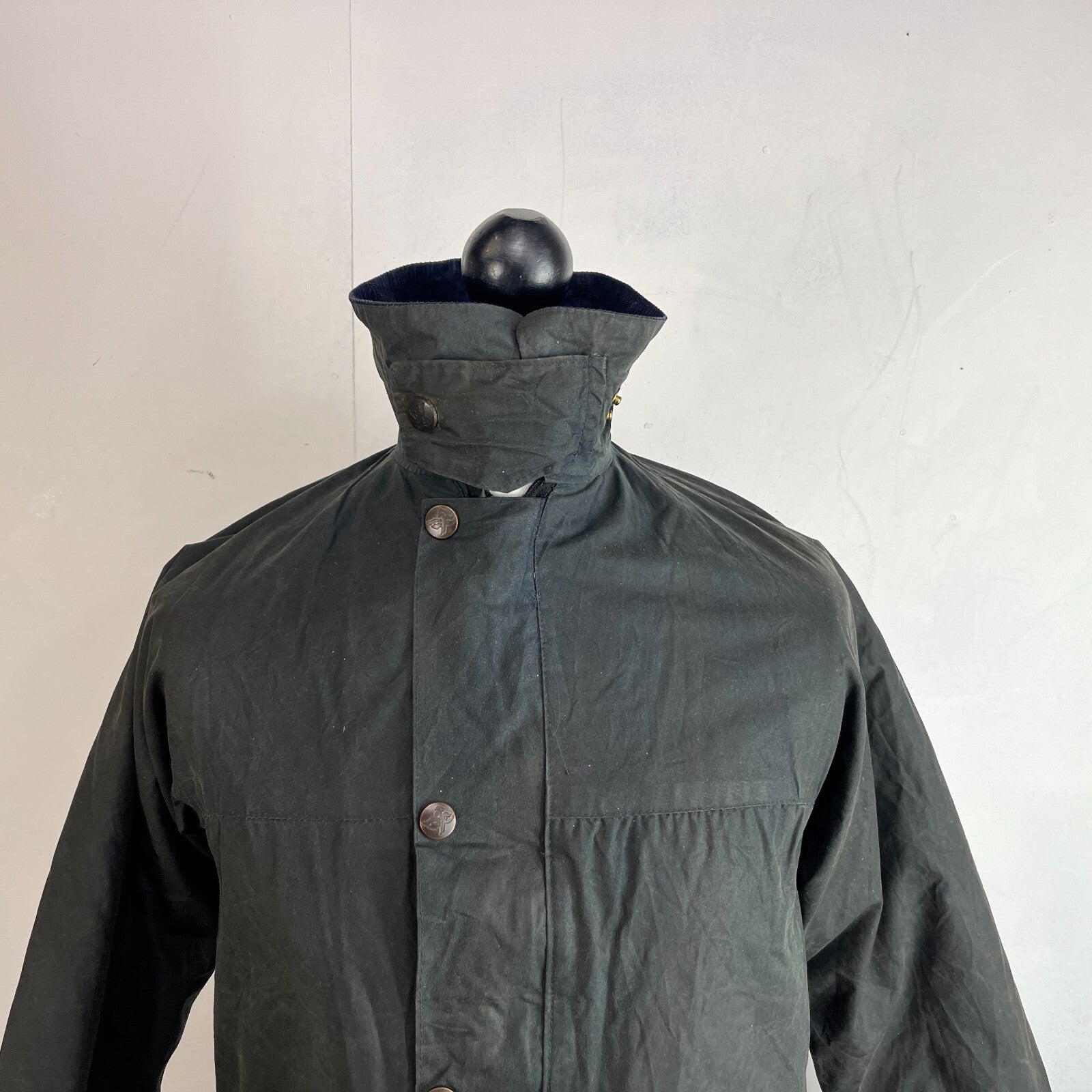 John Partridge Women's Wax Jacket in Black Waxed Cotton size 34 (XS)