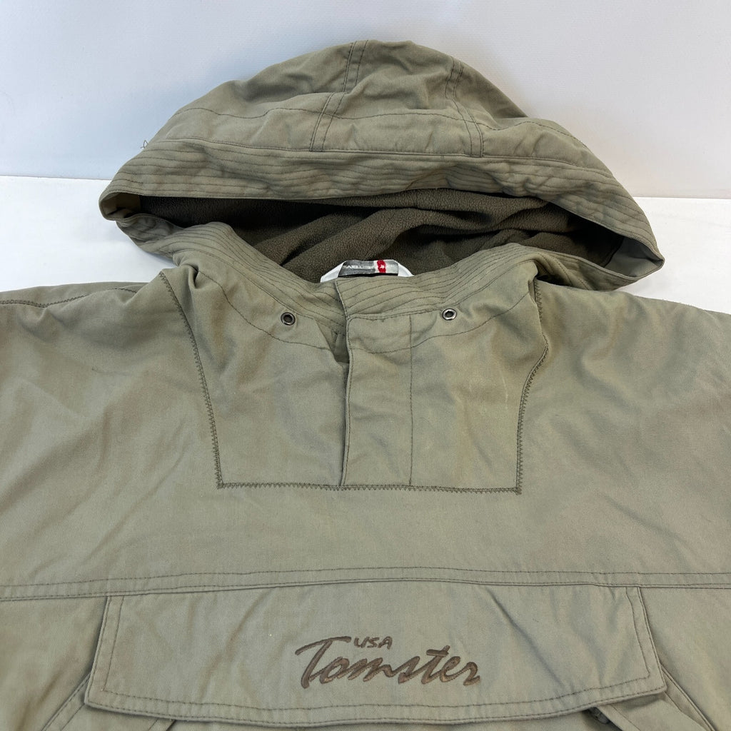 Tomster USA Ski Snowboard Pullover Anorak Jacket Downhill Skiing Green size L