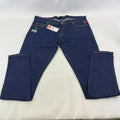 Criminal Damage Player Stretch Jeans Tapered Dark Blue 100% Cotton Denim W36 L32
