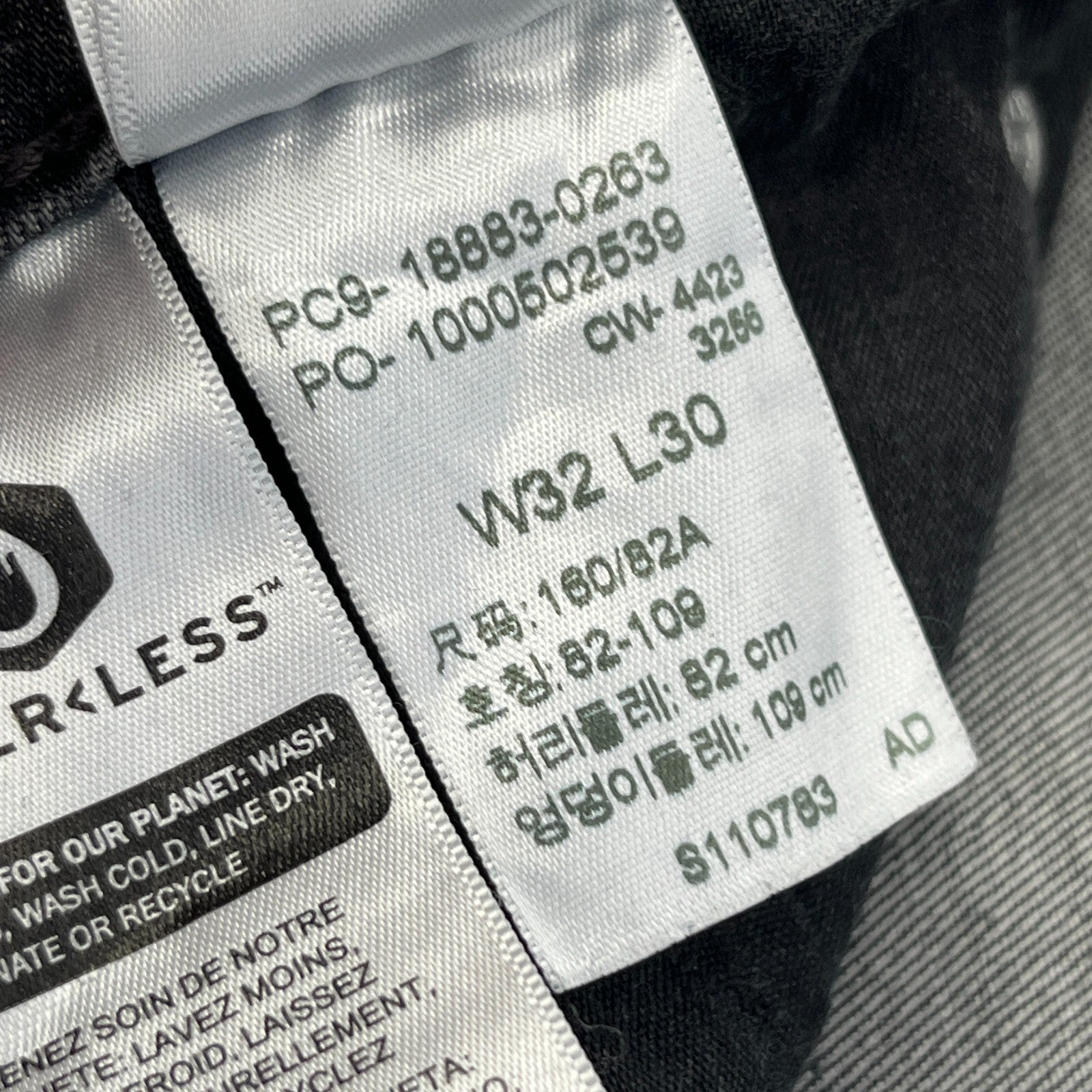 Levi’s 724 High Rise Straight Jeans Charcoal Grey W32" L30"