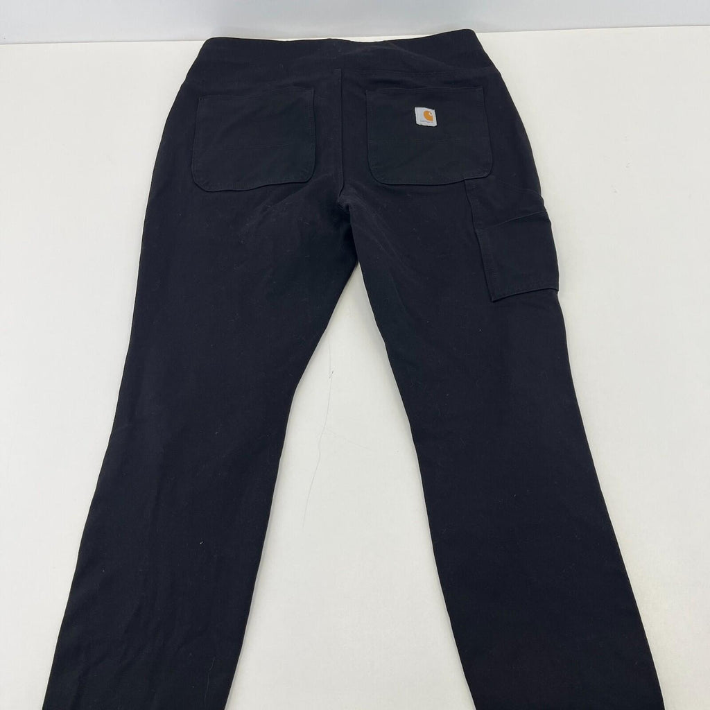 Carhartt Womens Black Regular Fit Fitted Trousers size M (8-10)
