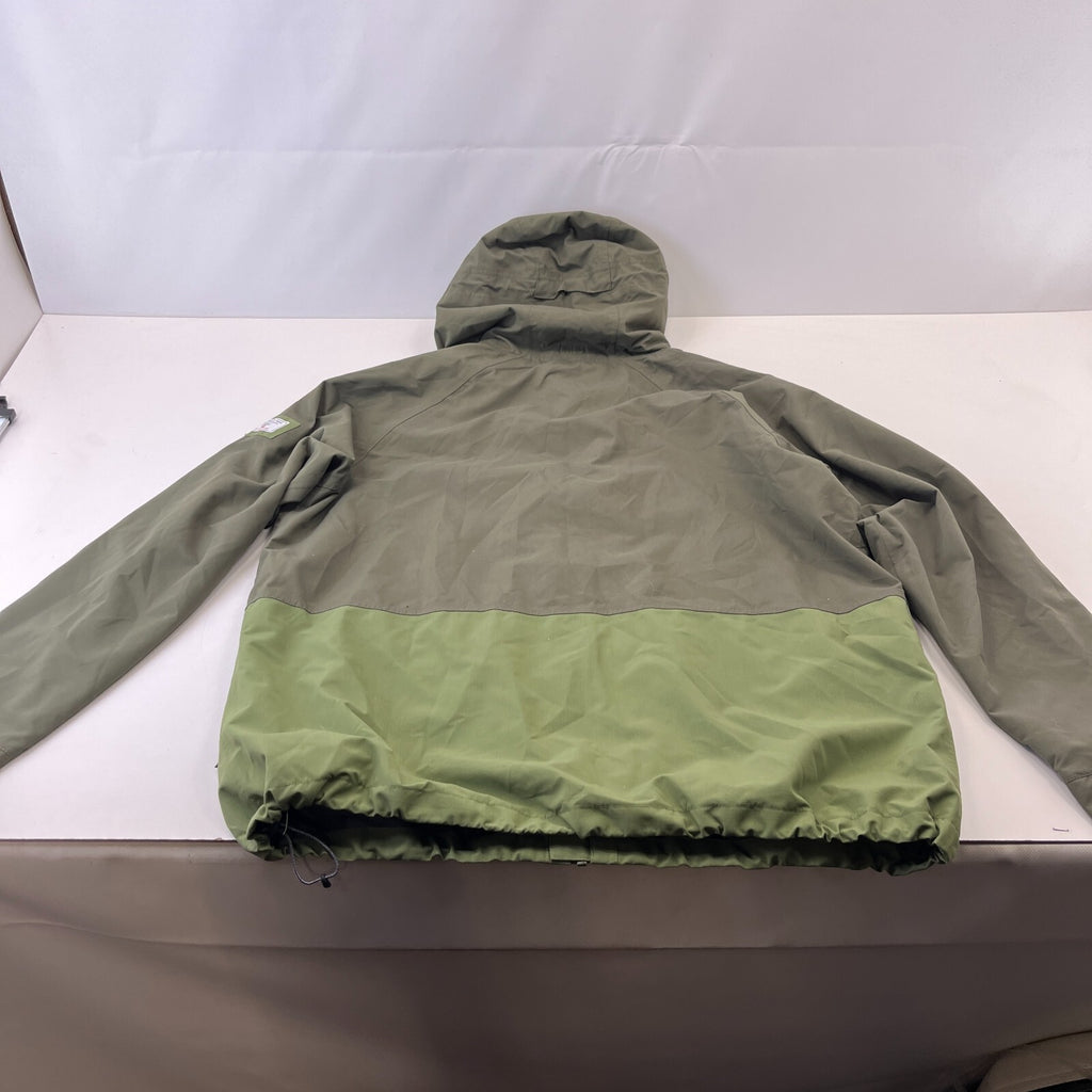 TOG24 Mens Waterproof Hiking Jacket with Stow Hood size 2XL Green Coat Outdoor
