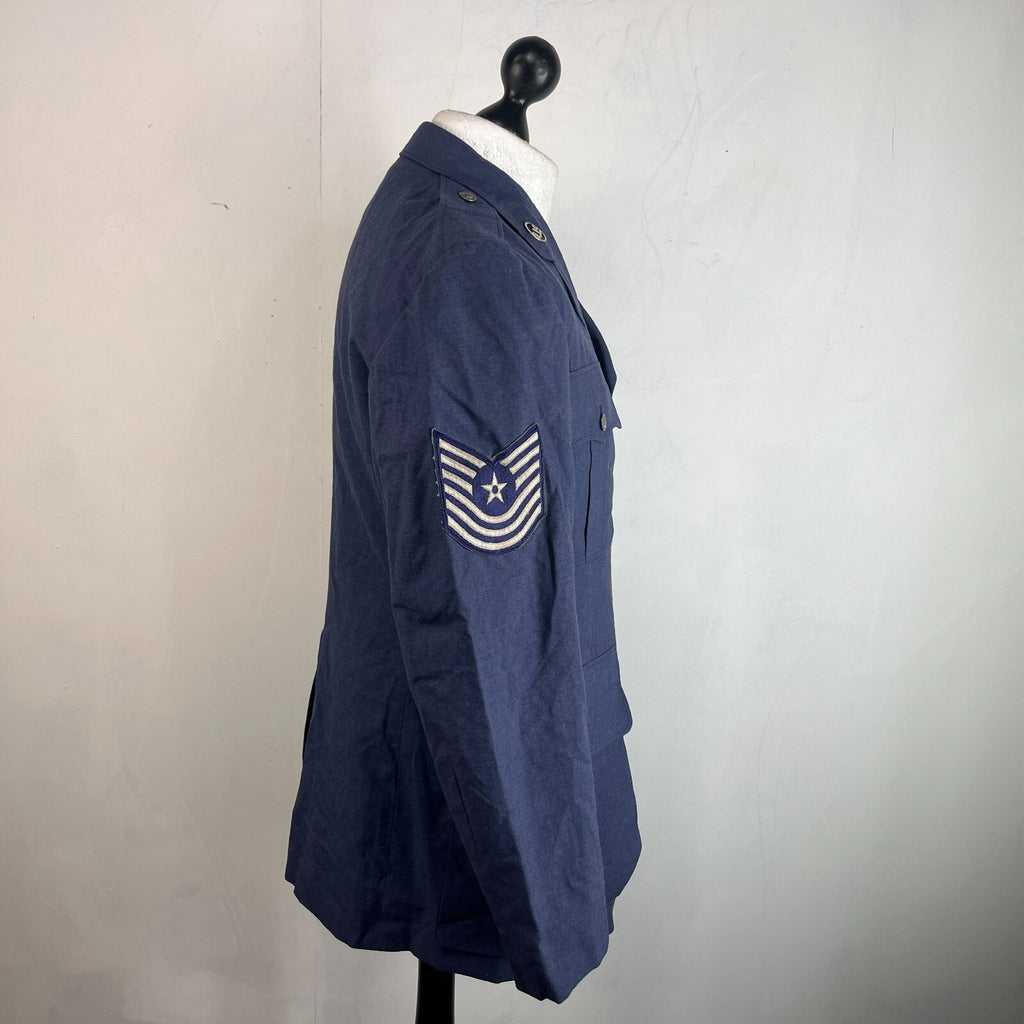 USAF Air Force Military Tropical Dress Uniform Blazer Jacket in Blue size 42R