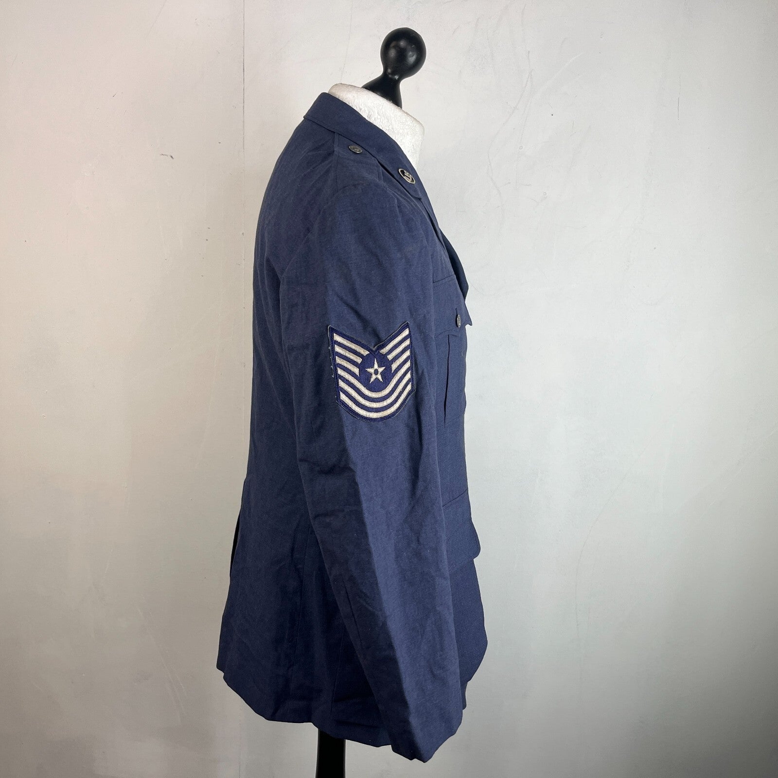 USAF Air Force Military Tropical Dress Uniform Blazer Jacket in Blue size 42R