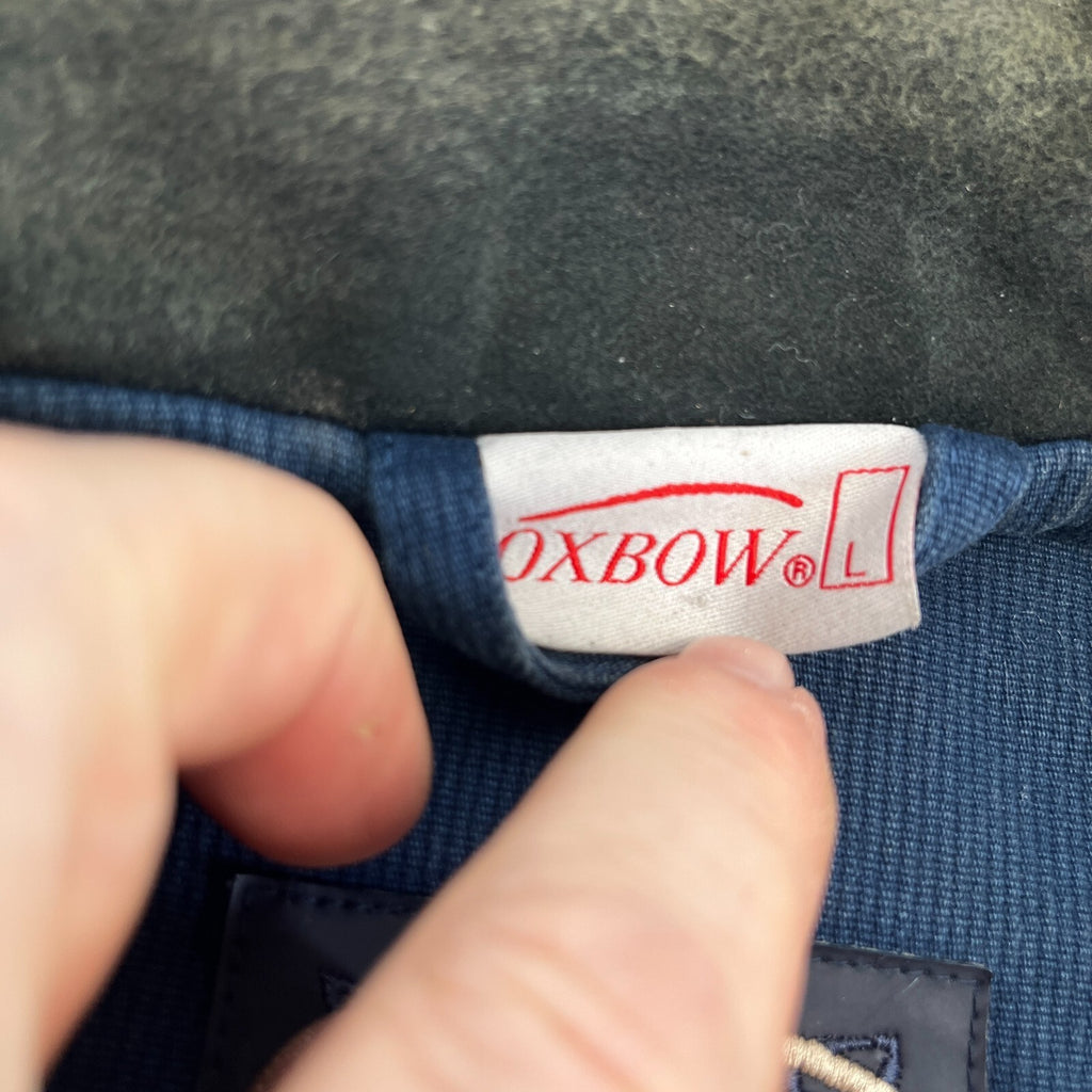 Oxbow Corduroy Trucker Chore Jacket US size L Blue Long Sleeve 100% Cotton