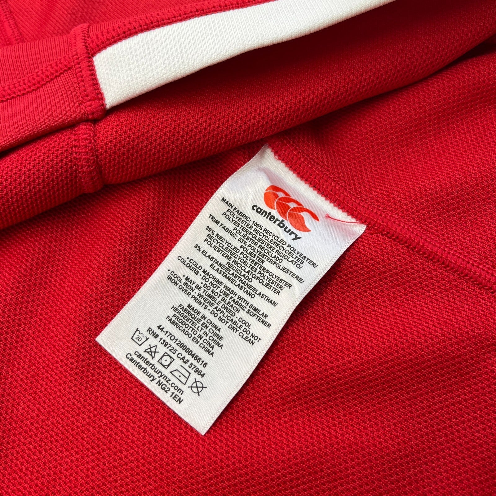 Canterbury British & Irish Lions 2021 Pro Rugby Jersey Shirt Red Size XL
