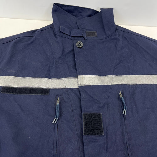 Balsan French Military Chore Jacket size 128L (UK XL) Navy Blue Workwear Canvas