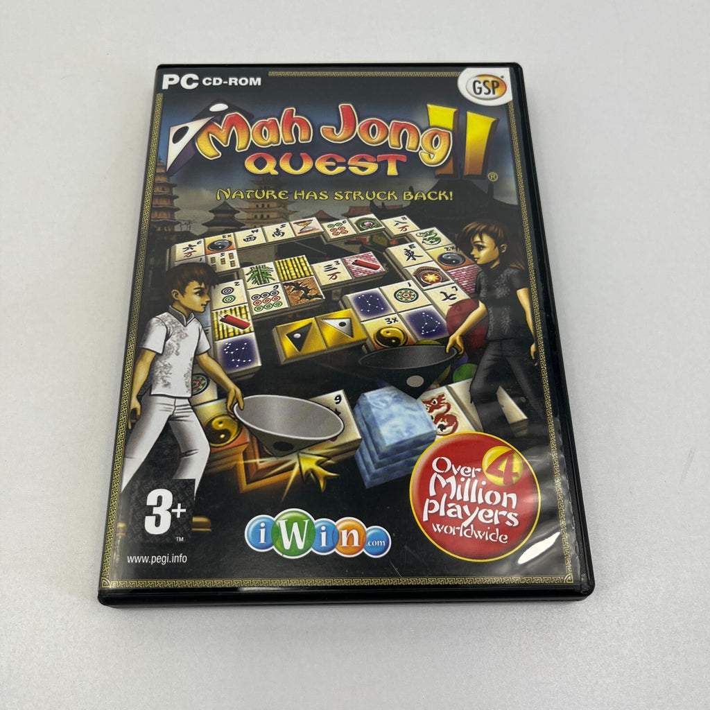 Mah Jong Quest II PC CD-Rom - Tile Game - Near Mint Condition