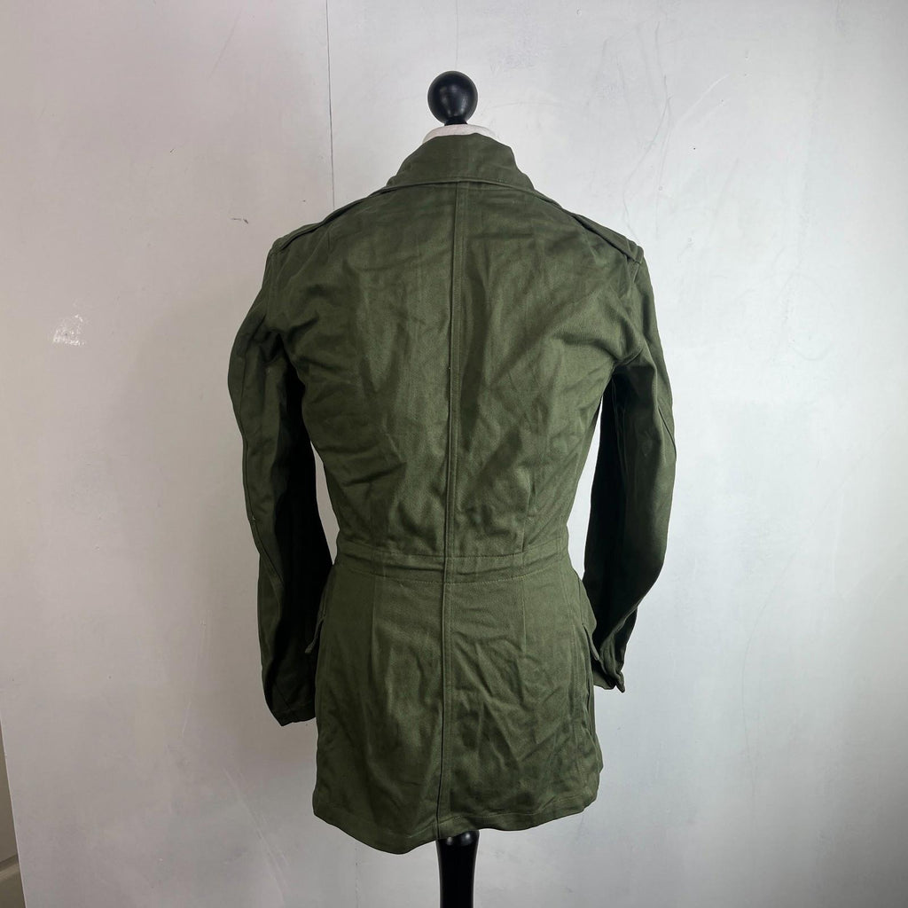 Vintage 1962 British Army James Smith & Co Olive Green Overall Jacket Size 4