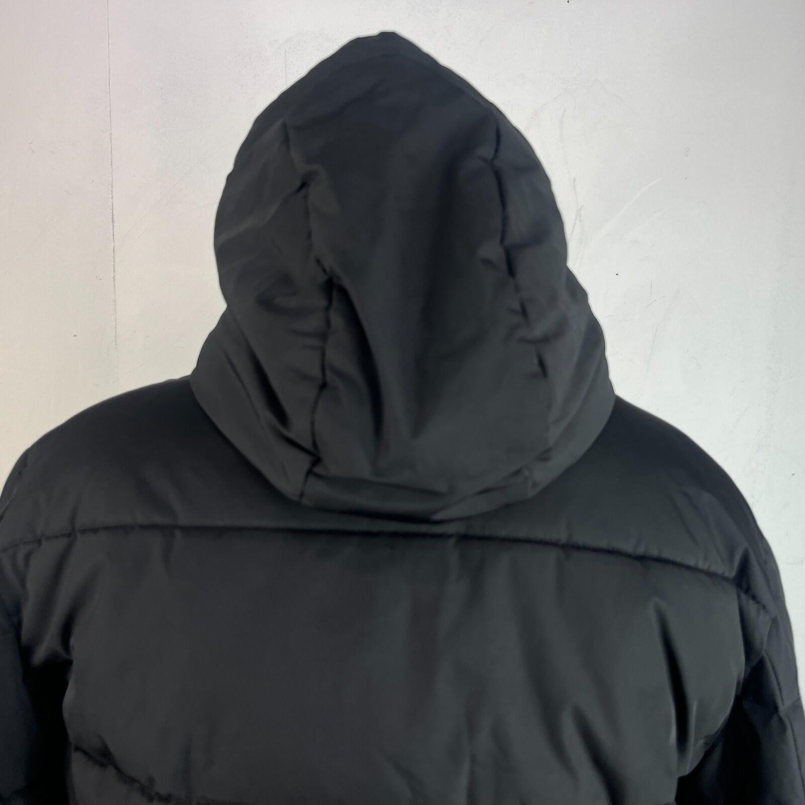 SuperDry Sports Puffer Jacket in Black size Medium - Hooded Insulated