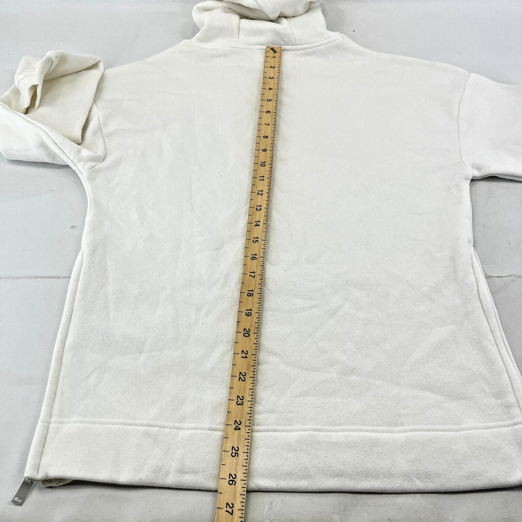 Bench Women's Hoodie Sweatshirt in White with Spellout size 8 Loose Fit - New