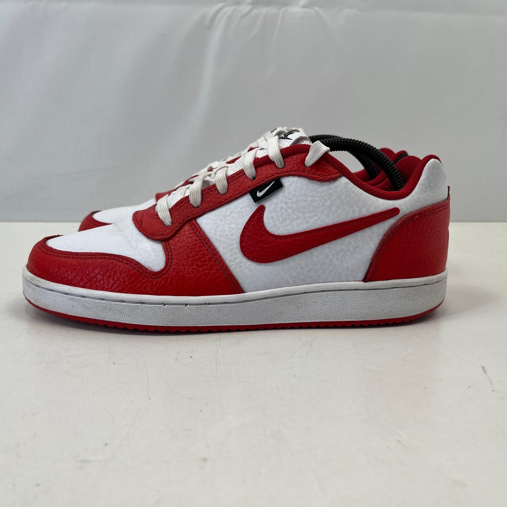 Nike Ebernon Low Prem Trainers Basketball Shoes Sneakers White Black Red UK 7.5