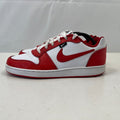 Nike Ebernon Low Prem Trainers Basketball Shoes Sneakers White Black Red UK 7.5