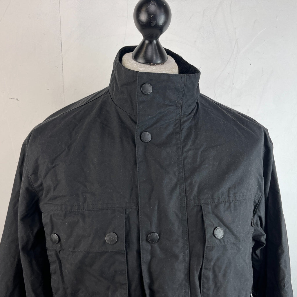 Crane Wax Jacket in Black Waxed Cotton size Medium