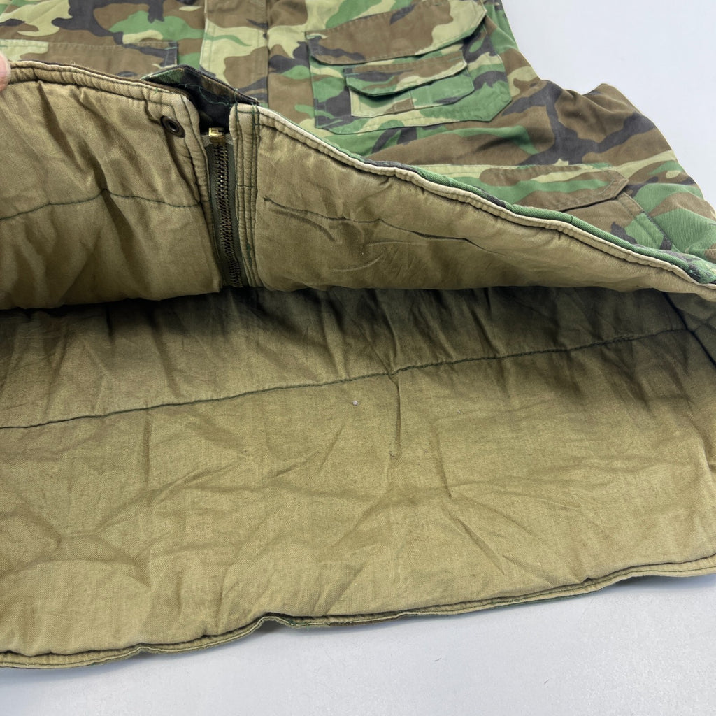 US Military Camo Pattern Body Warmer Vest Gilet Sleeveless Jacket UK size M