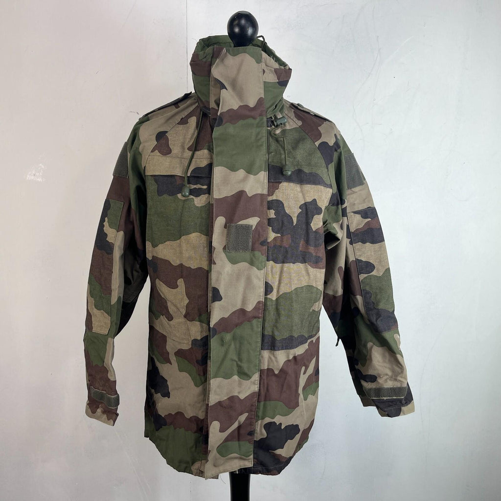 French Military Army Gore Tex Jacket Waterproof Camouflage size 88L + Stow Hood