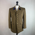 Belgian Army Dress Uniform Jacket Blazer Khaki Brown size Medium