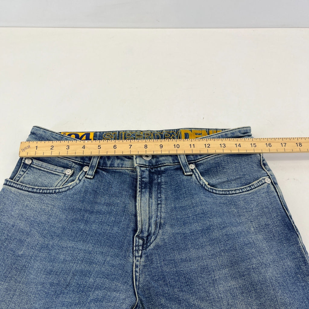 Mens SuperDry 04 Daman Straight Stretch Blue Jeans W31" L30"