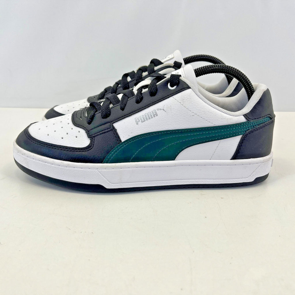 Puma Caven Trainers White Black Green 392290-58 Basketball size UK 7 - EU 40.5