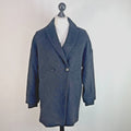 Tommy Hilfiger Women's Mohair Blend Coat Jacket size S Oversized Black