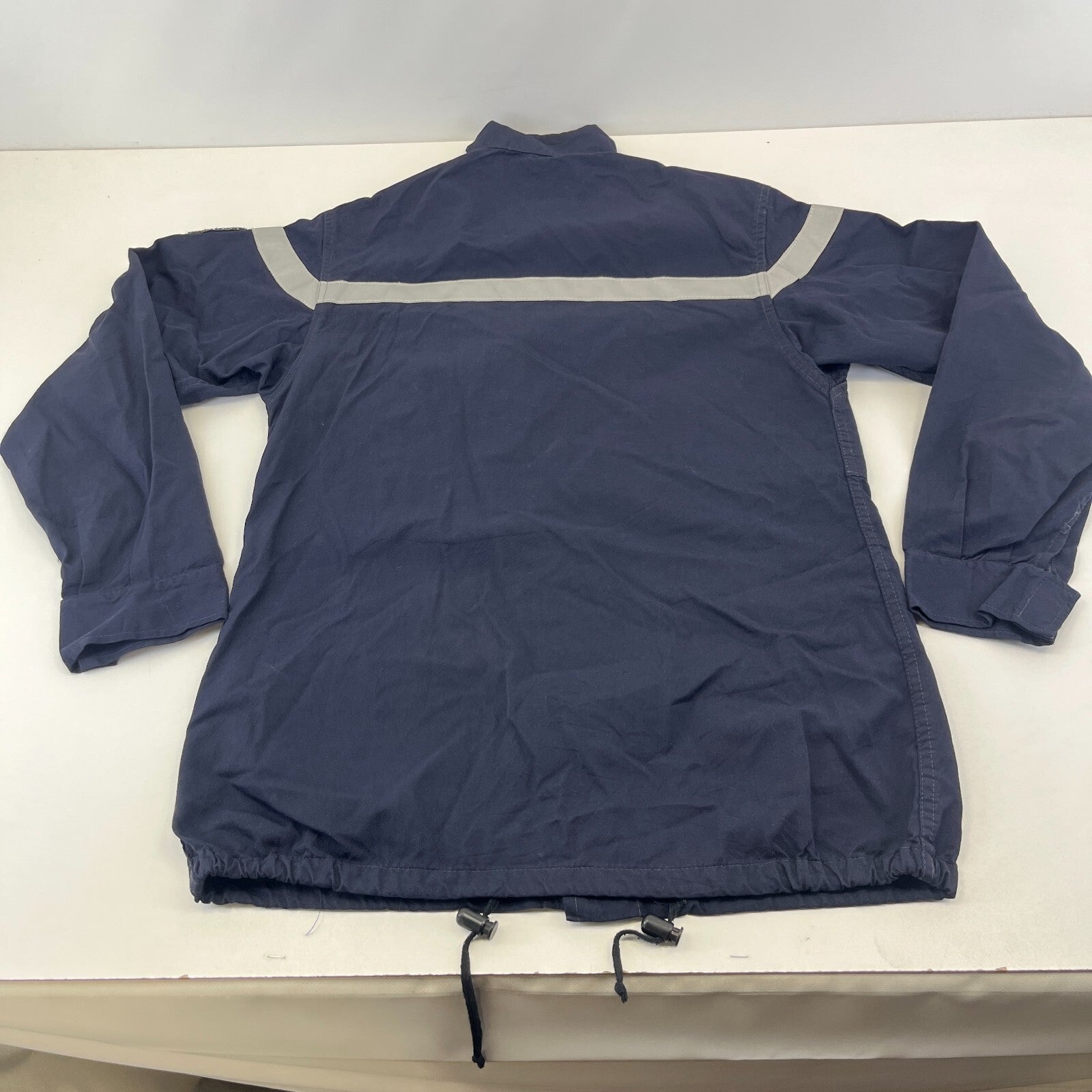 Balsan French Military Chore Jacket size 96L (UK M) Navy Blue Workwear Canvas
