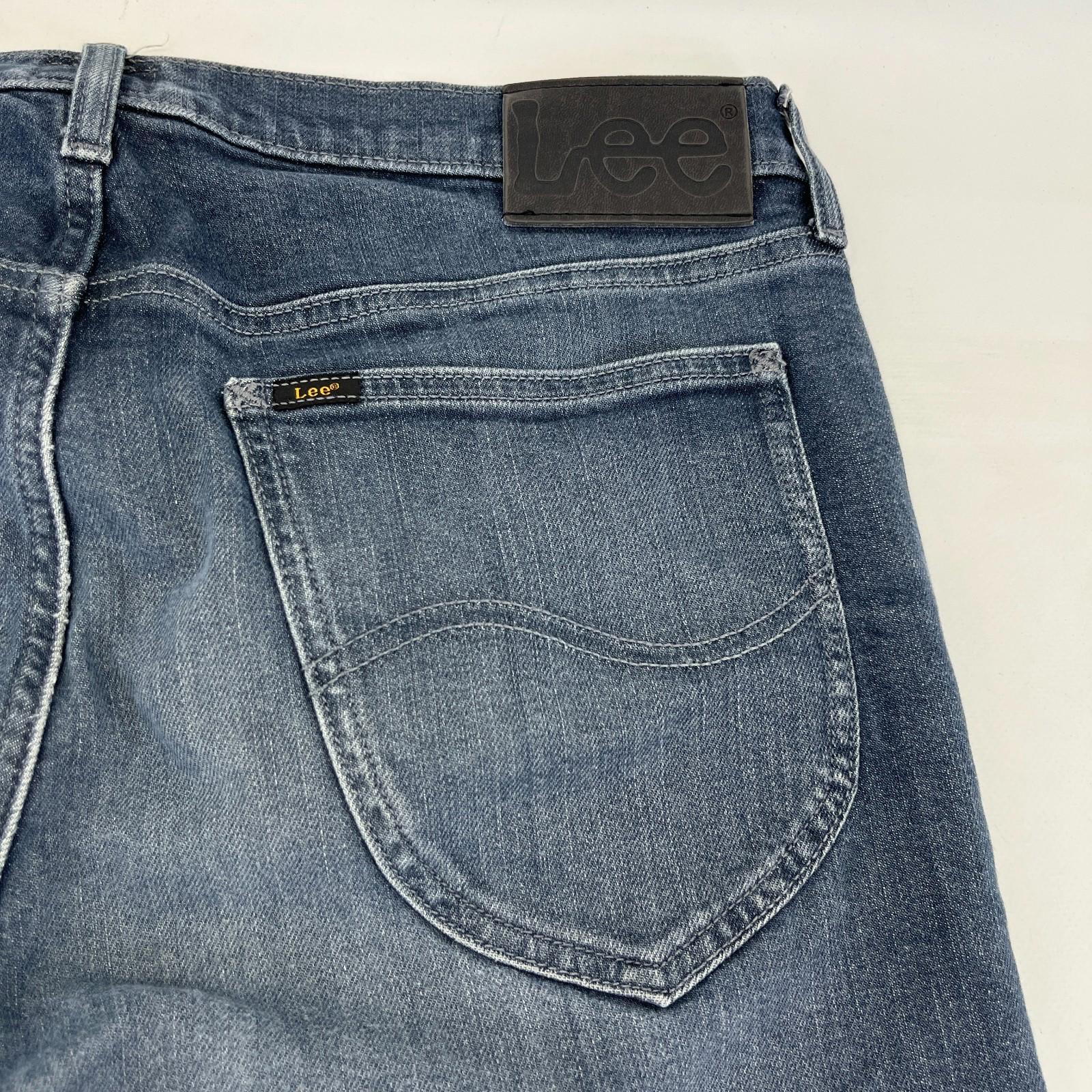 Lee Daren Men's Grey Taper Slim Stretch Denim Jeans size W34" L34"