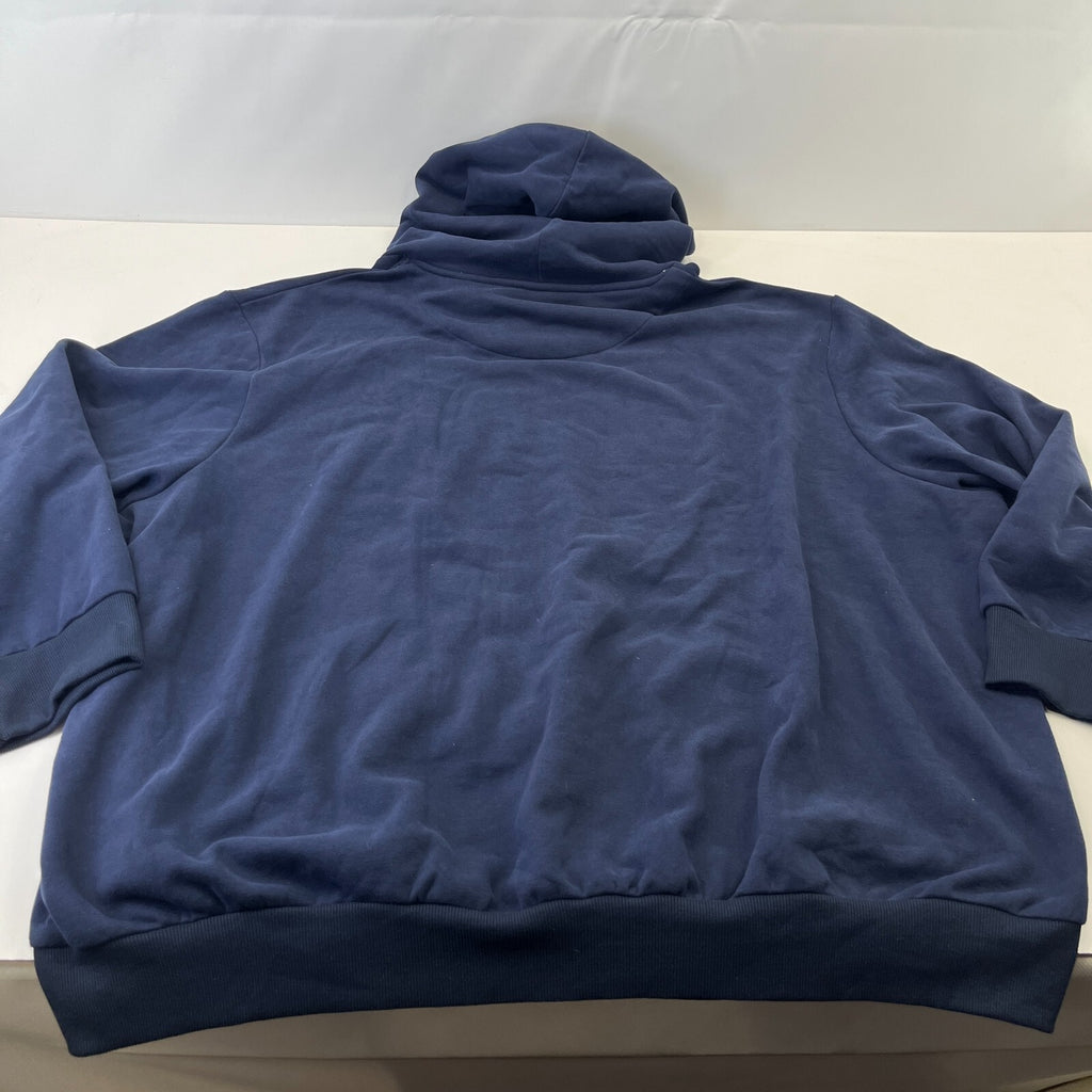 Jack & Jones Navy Logo Pullover Hooded Hoodie with Pockets Men's size 8XL