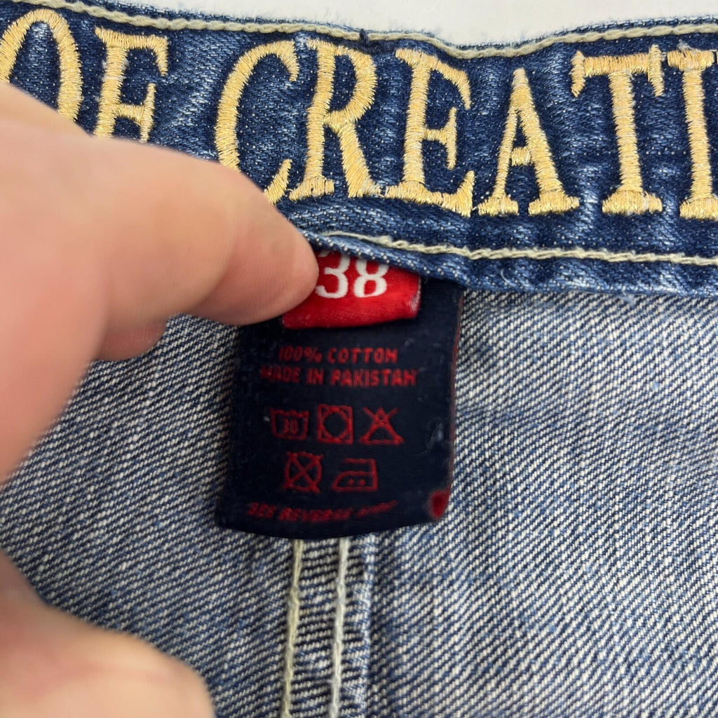 Vintage Ecko Unltd Baggy Embroidered Hip Hop Skate Jeans W38" L32"