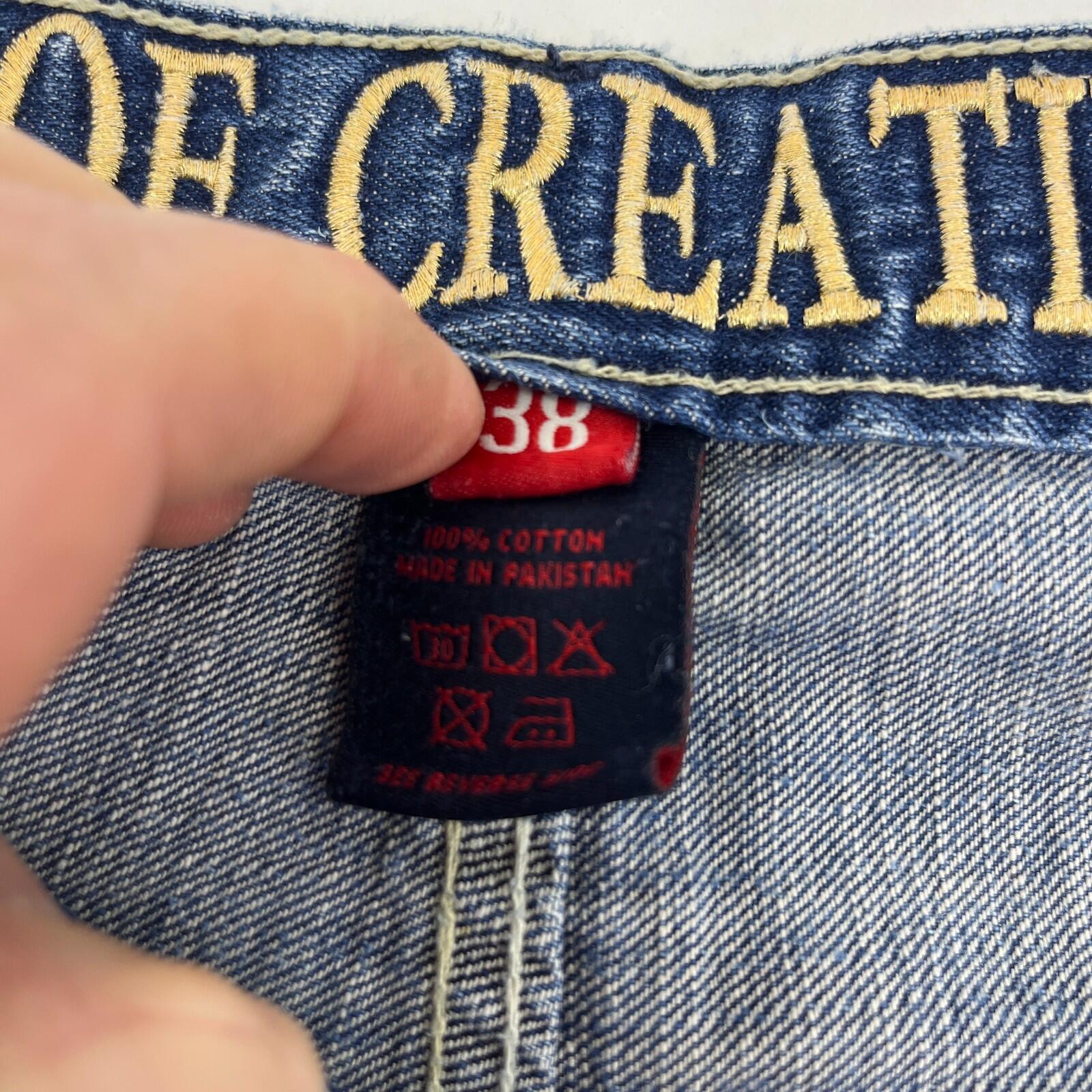 Vintage Ecko Unltd Baggy Embroidered Hip Hop Skate Jeans W38" L32"