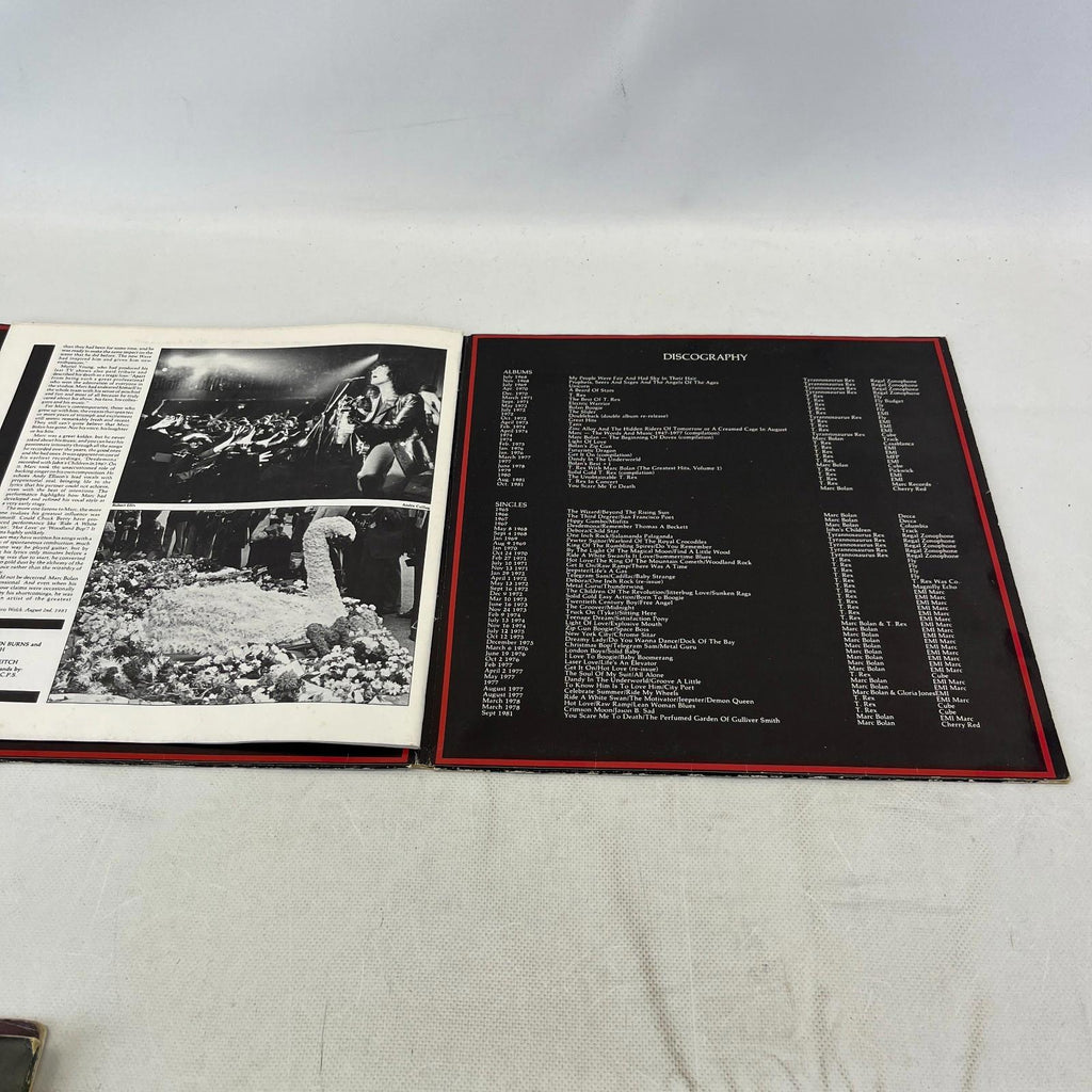 Marc Bolan /You Scare Me To Death UK 12" Vinyl LP 1981 Gatefold Book Rock/Glam